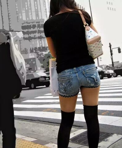 ニーハイ画像｜街中で脚の良さをフルに発揮できるニーハイ着用して絶対領域を見せる女性たちのニーハイ街撮り画像まとめ 75枚