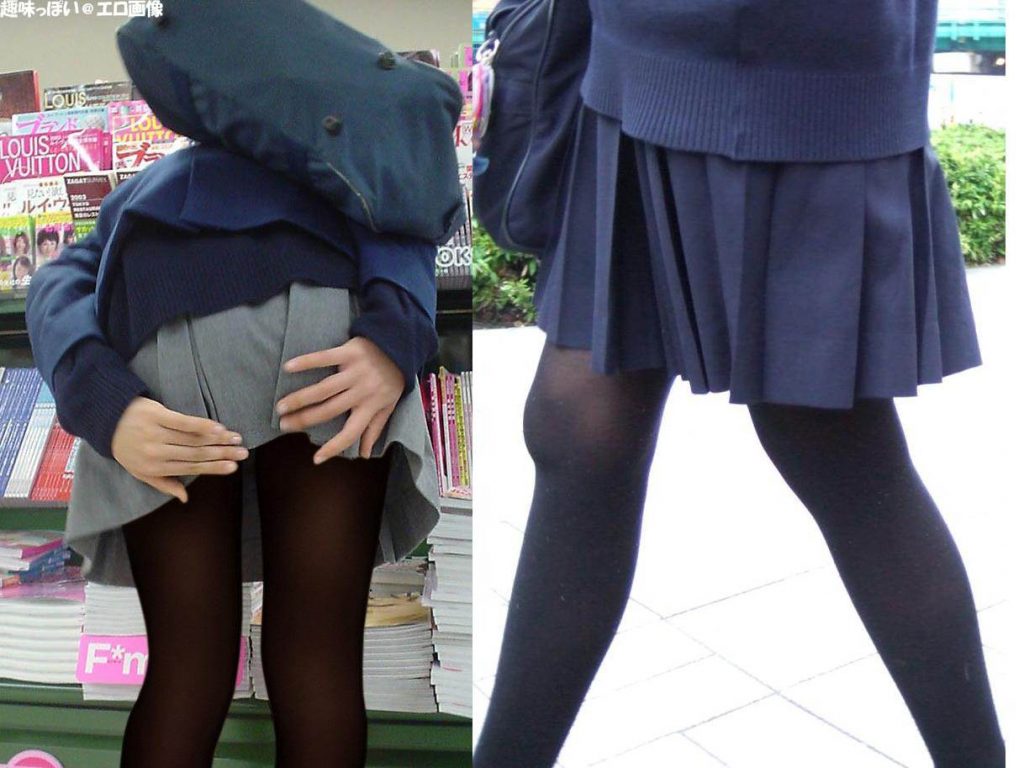 JKエロ画像｜女子校生やミニスカートを穿いてる女の子がスカートを抑えてる画像29枚
