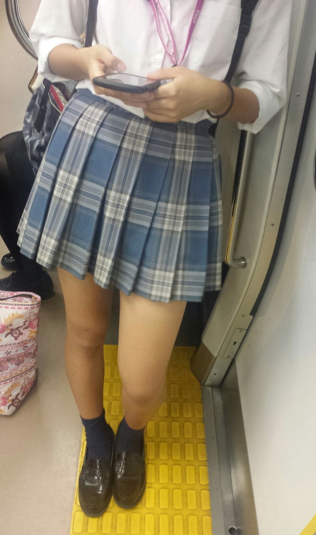 電車でこんなエッチな女子高生が居たらどうしようって感じ (15)